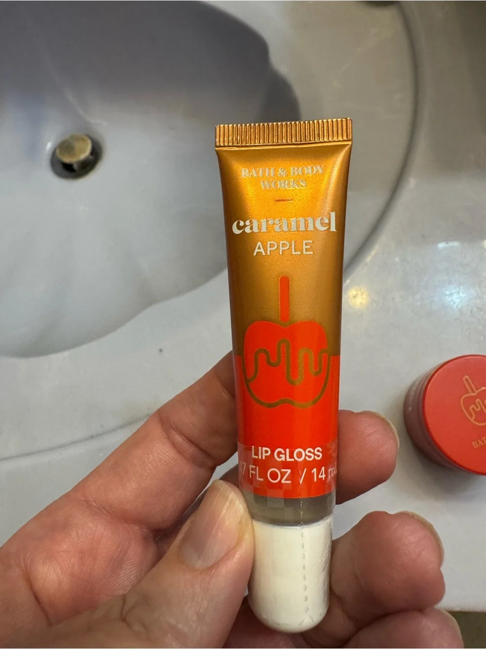 Bath & Body Works Caramel Apple Nourishing Lip Mask & Lip Gloss Duo